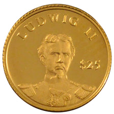 Moneda, Liberia, 25 Dollars, 2000, FDC, Oro