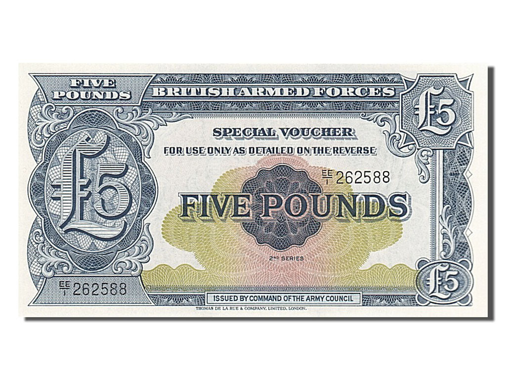 Banknote, Great Britain, 5 Pounds, 1958, UNC(65-70)