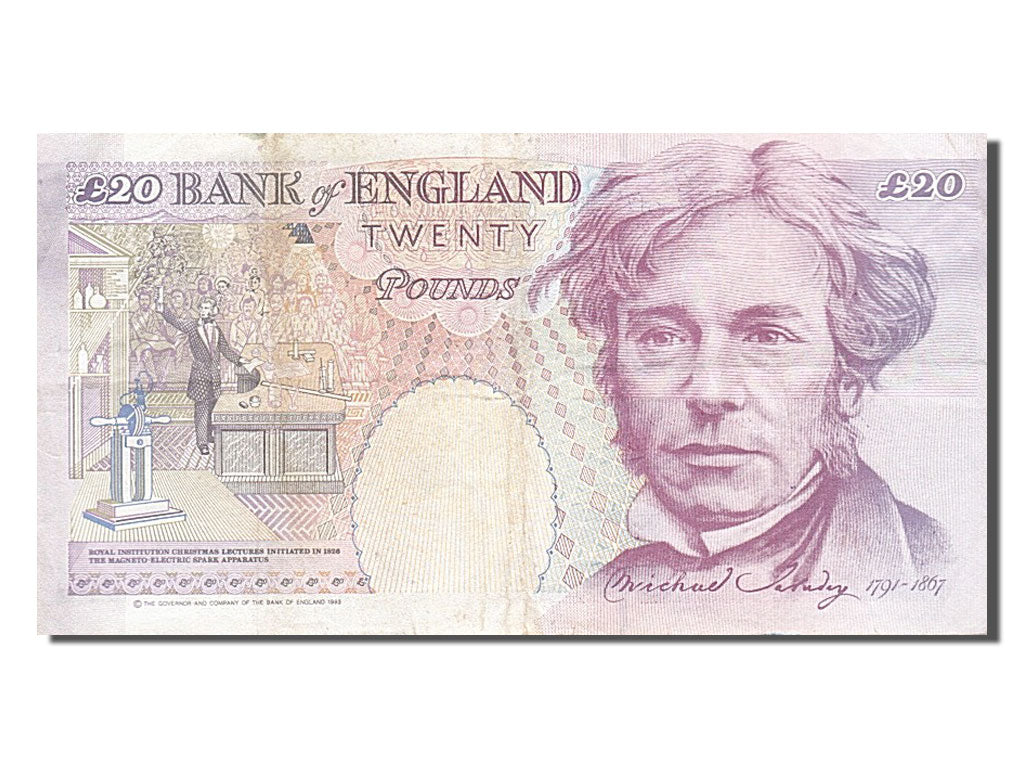 Great Britain, 20 Pounds, 1993, KM #384b, EF(40-45), BL66442574
