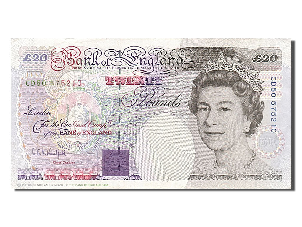 Great Britain, 20 Pounds, 1993, KM #384b, EF(40-45), CD50575210