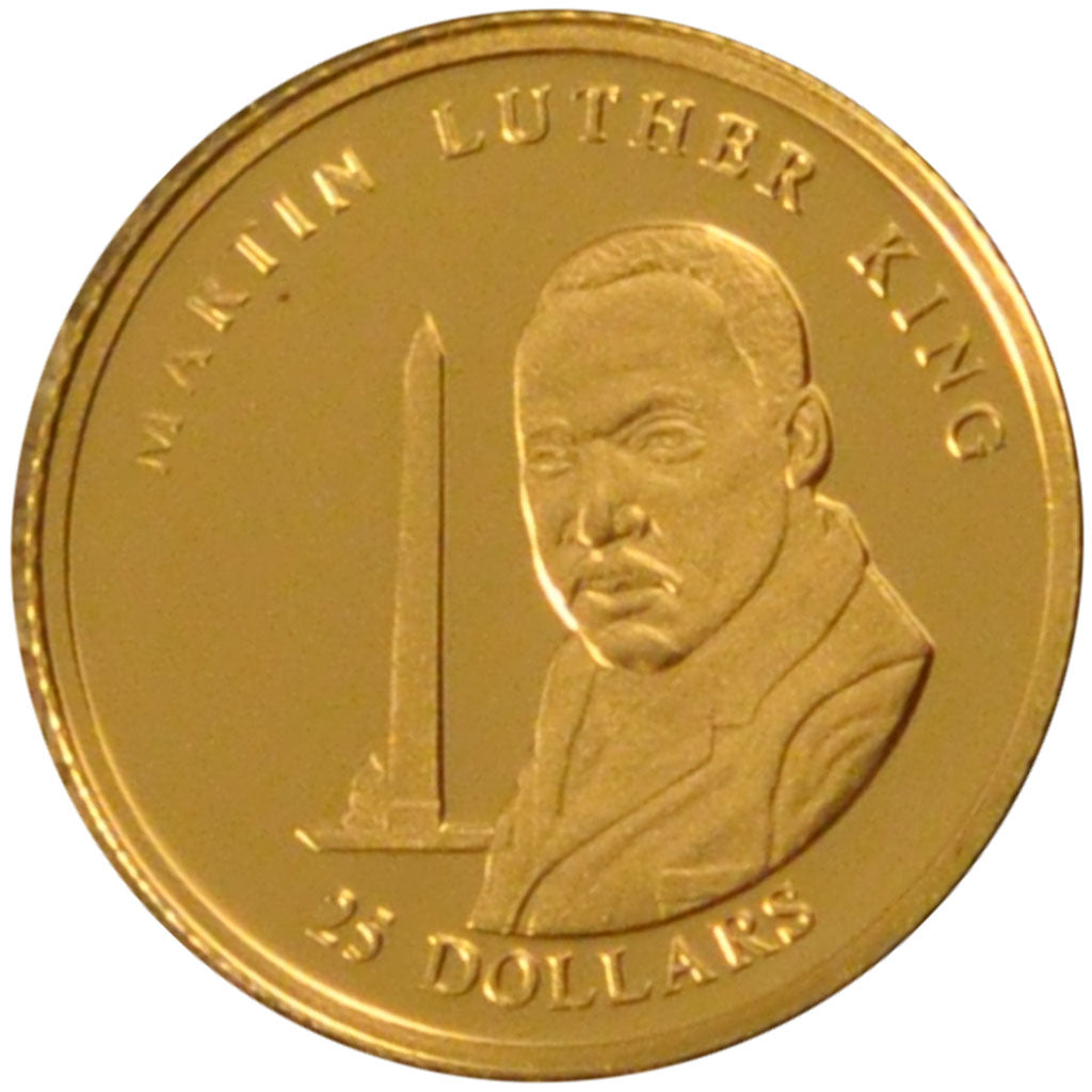Liberia, 25 Dollars, 2001, MS(65-70), Gold, 0.73