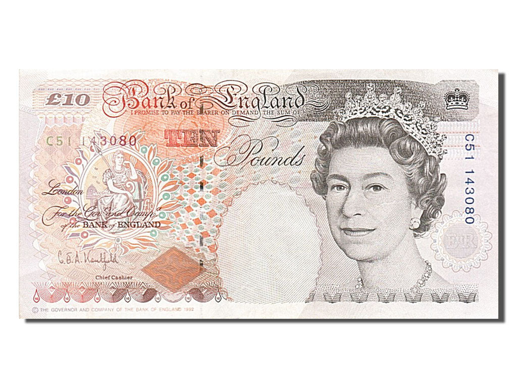 Great Britain, 10 Pounds, 1992, KM #383a, EF(40-45), C51143080