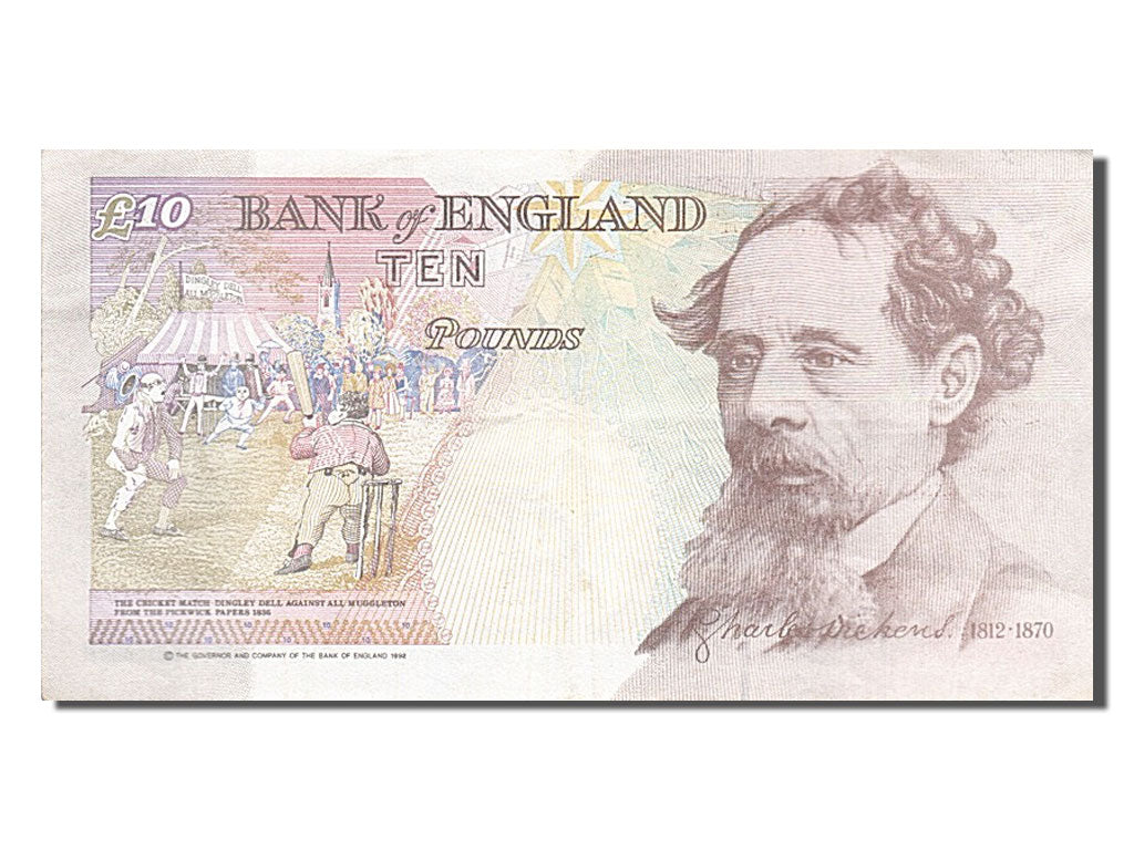 Great Britain, 10 Pounds, 1992, KM #383a, AU(50-53), D62811558