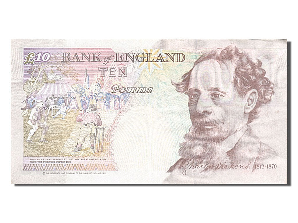 Great Britain, 10 Pounds, 1992, KM #383a, AU(50-53), J48192747