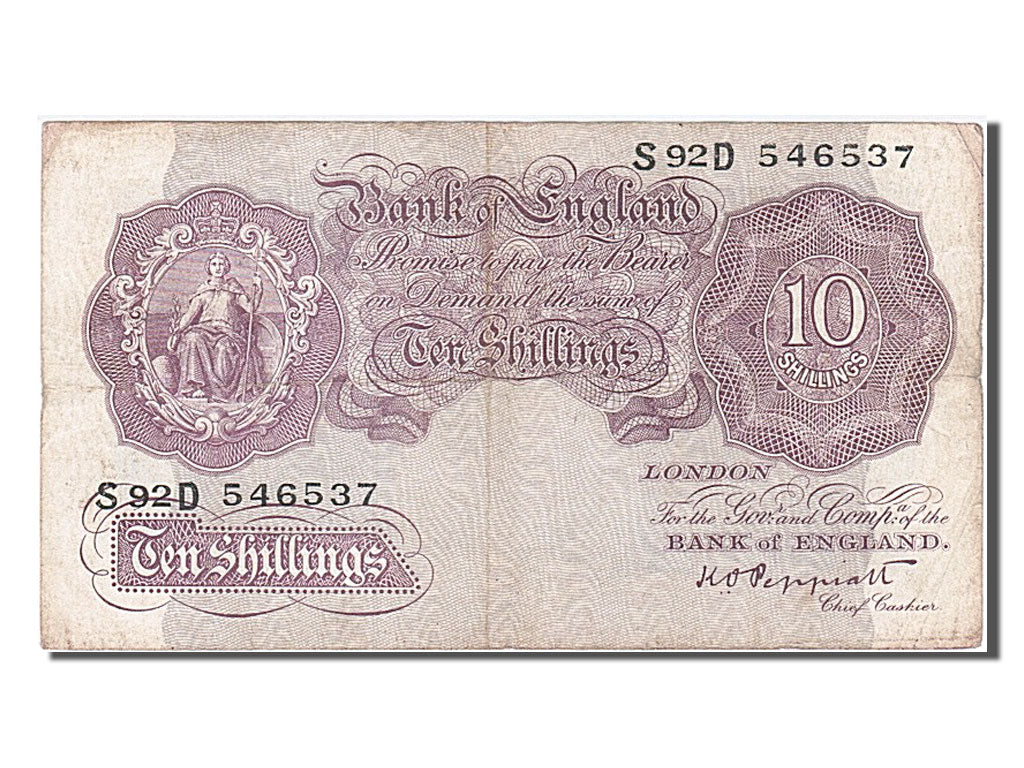 Great Britain, 10 Shillings, 1934, KM #362c, VF(30-35), S92D546537