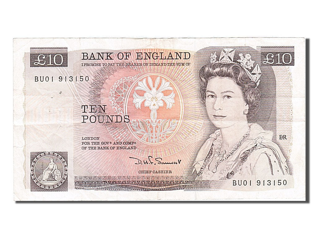 Banknot, Wielka Brytania, 10 Pounds, 1980, EF(40-45)