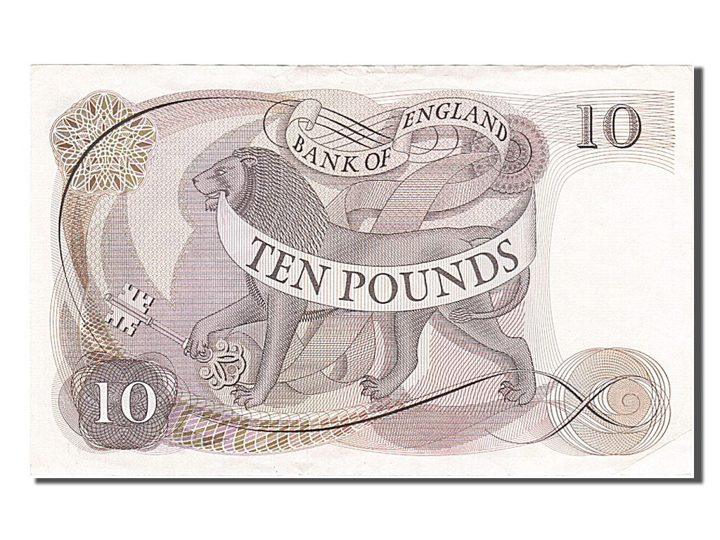 Great Britain, 10 Pounds, 1970, KM #376c, AU(55-58), B90651341