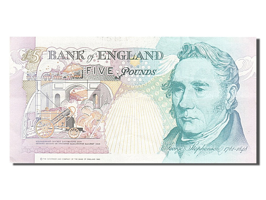 Great Britain, 5 Pounds, 1991, KM #382b, AU(55-58), CC26778918