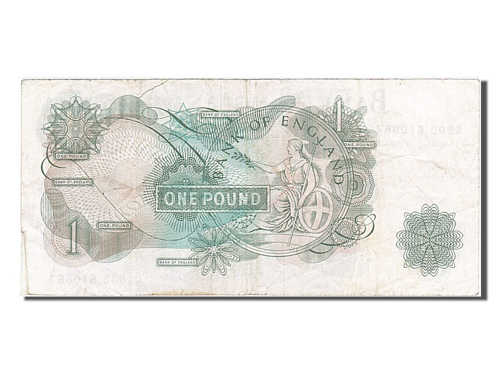 Biljet, Groot Bretagne, 1 Pound, 1966, TTB