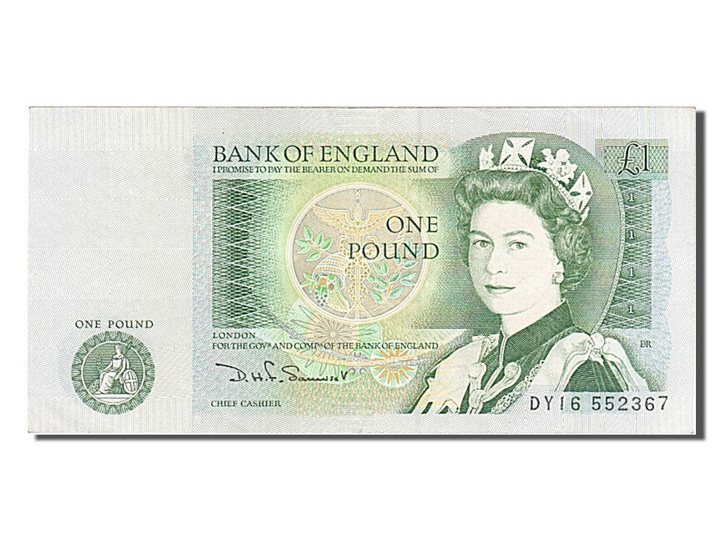 Great Britain, 1 Pound, 1981, KM #377b, AU(55-58), DY16552367