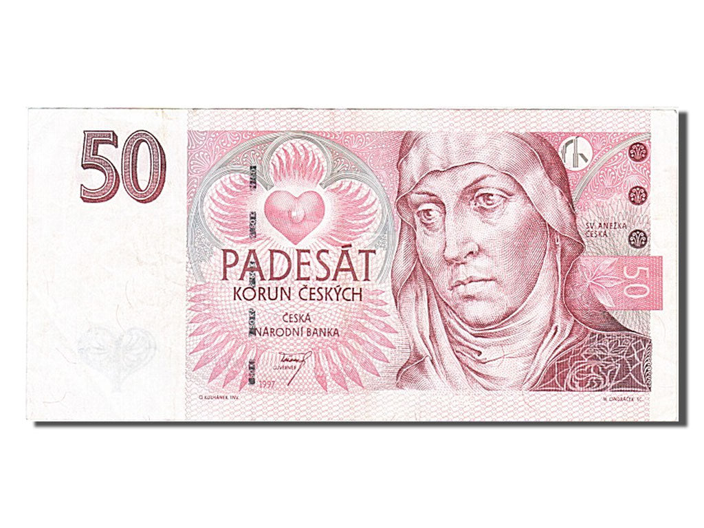 Czech Republic, 50 Korun, 1997, KM #17, EF(40-45), D37329622