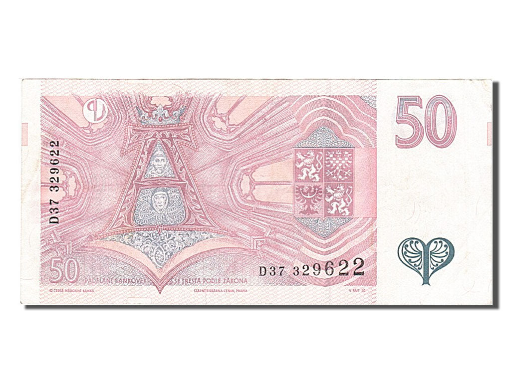 Czech Republic, 50 Korun, 1997, KM #17, EF(40-45), D37329622