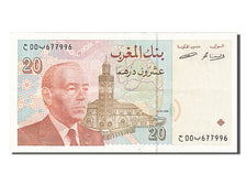 Banknote, Morocco, 20 Dirhams, 1996, AU(55-58)