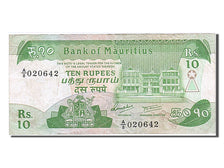 Geldschein, Mauritius, 10 Rupees, 1985, SS