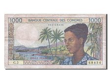 Comoros, 1000 Francs, 1986, VF(20-25), 68434