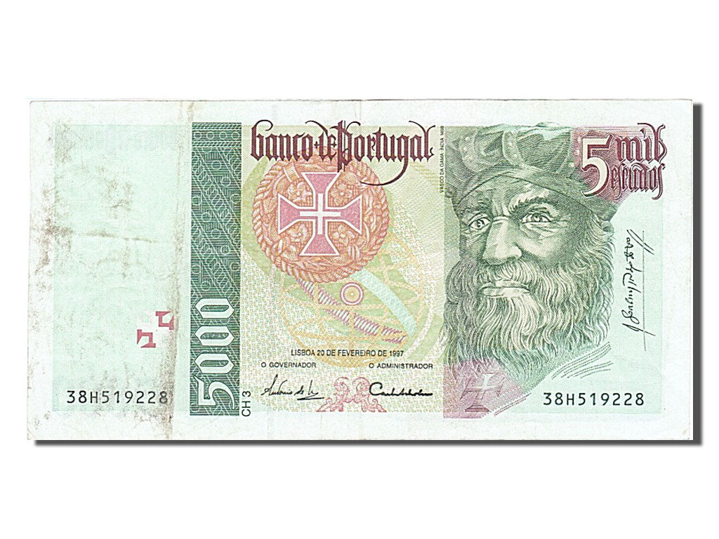 Portogallo, 5000 Escudos, 1997, 1997-02-20, BB