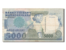 Madagascar, 5000 Francs = 1000 Ariary, 1988, KM #73a, VF(30-35), CD0283997