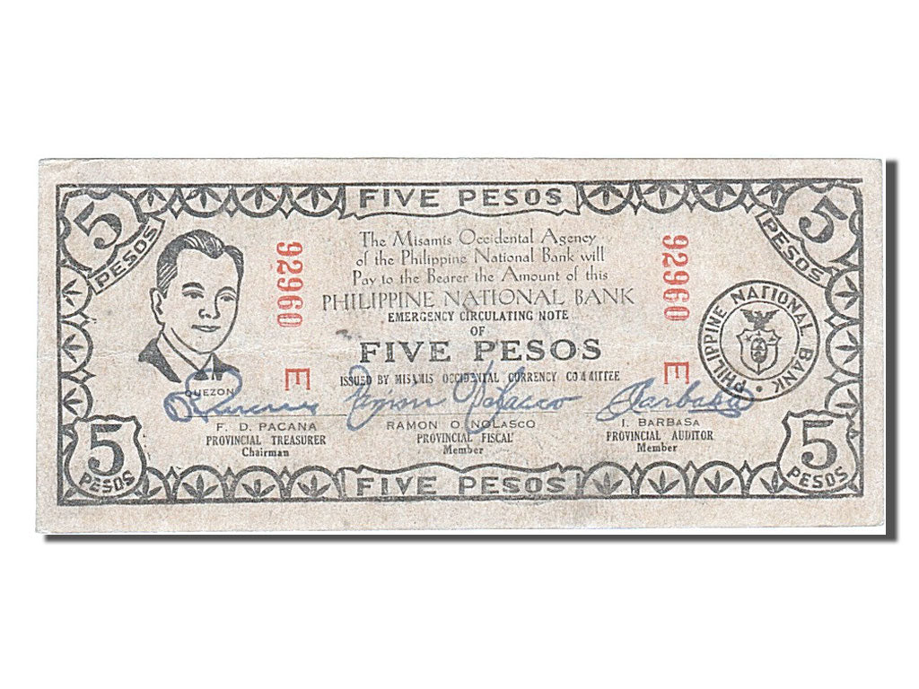 Philippines, 5 Pesos, 1942, KM #S578a, UNC(63), 92960E
