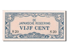Banknote, Netherlands Indies, 5 Cents, 1942, UNC(65-70)