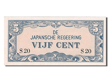Banknote, Netherlands Indies, 5 Cents, 1942, UNC(65-70)