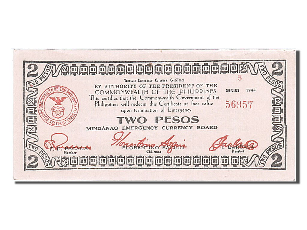 Philippines, 2 Pesos, 1944, KM #S516a, UNC(65-70), 56957