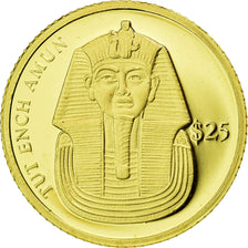 Coin, Liberia, Toutankhamon, 25 Dollars, 2000, American Mint, MS(65-70), Gold
