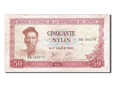 Guinea, 50 Sylis, 1980, KM #25a, EF(40-45), BM 104774