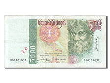 Banknote, Portugal, 5000 Escudos, 1996, 1996-09-12, EF(40-45)