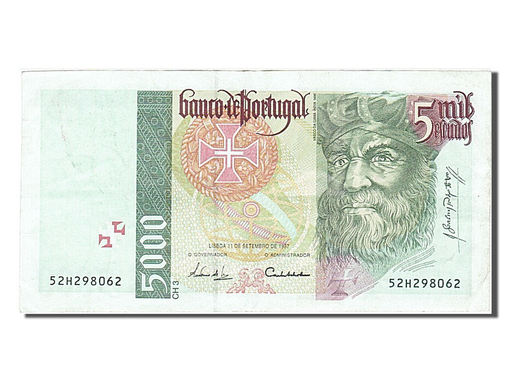 Billete, 5000 Escudos, 1997, Portugal, 1997-09-11, EBC