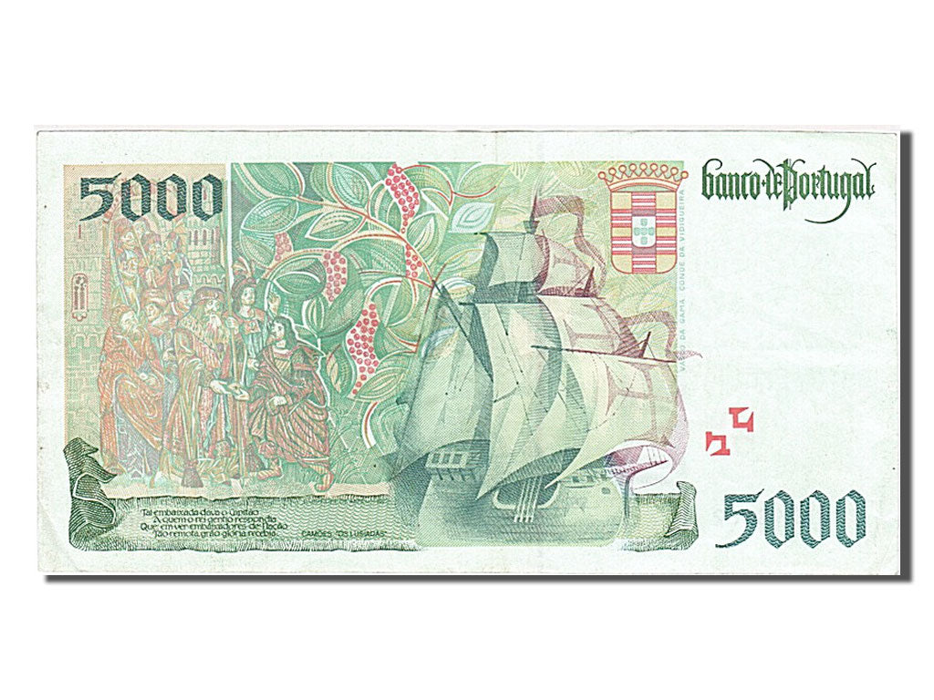 Billete, 5000 Escudos, 1997, Portugal, 1997-09-11, EBC