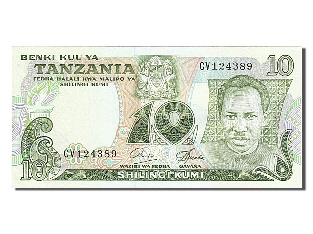 Banconote, Tanzania, 10 Shilingi, 1978, SPL