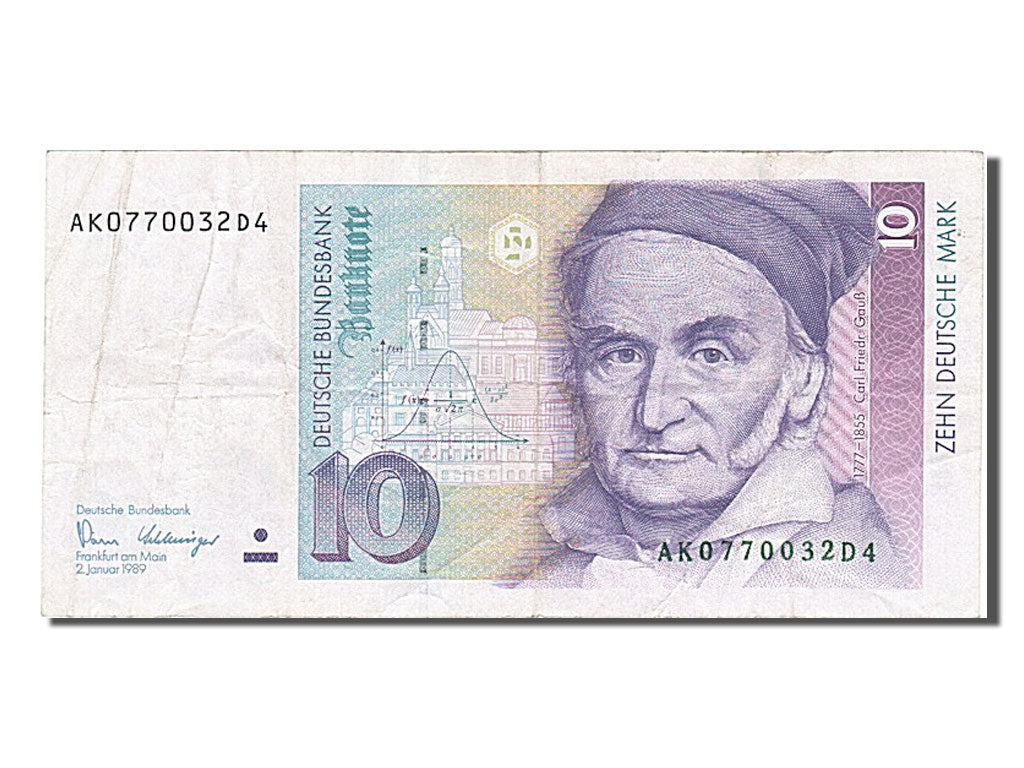 Germany - Federal Republic, 10 Deutsche Mark, 1989, KM #38a, 1989-01-02,...