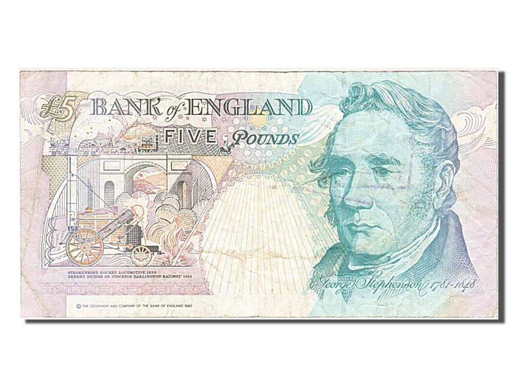 Great Britain, 5 Pounds, 1991, KM #382b, VF(30-35), AE29 785736