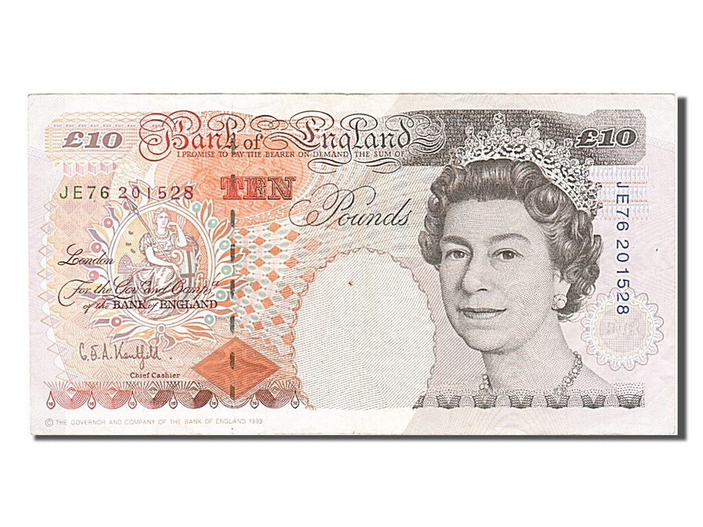 Gran Bretagna, 10 Pounds, 1993, BB