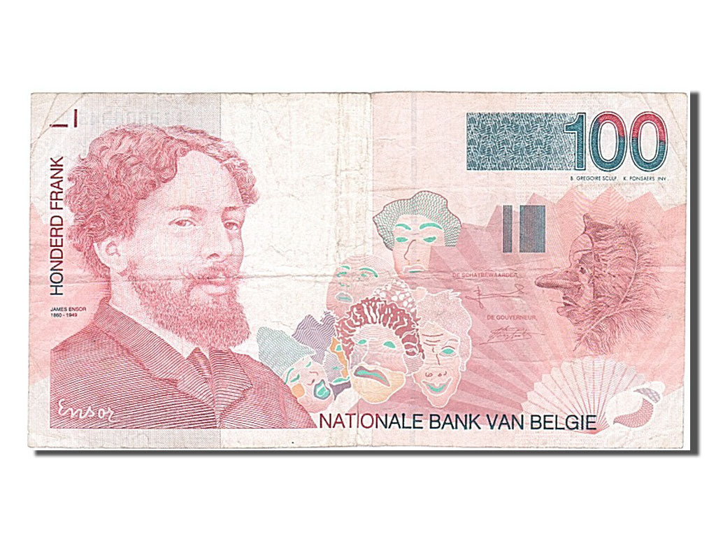 Banconote, Belgio, 100 Francs, 1995, MB+