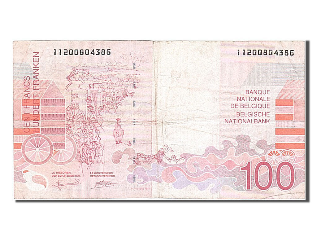 Banconote, Belgio, 100 Francs, 1995, MB+