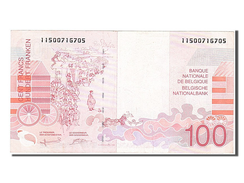 Belgium, 100 Francs, 1995, KM #147, EF(40-45), 11500716705
