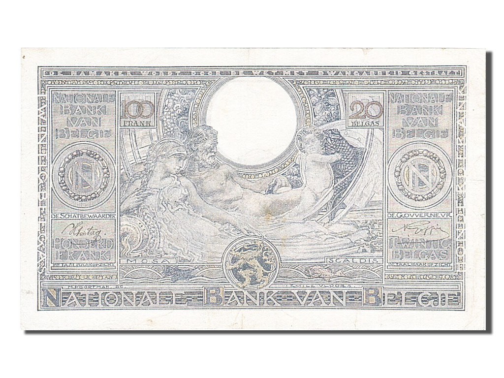 Banknote, Belgium, 100 Francs-20 Belgas, 1941, 1941-12-05, EF(40-45)