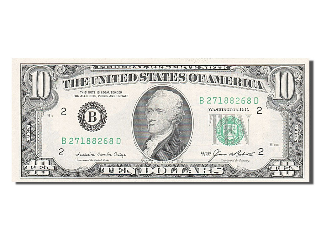 United States, 10 Dollars, 1985, KM #3725, UNC(65-70)