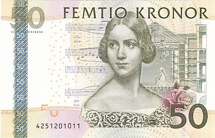 Billete, 50 Kronor, 2003, Suecia, UNC