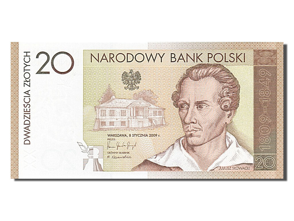 Poland, 20 Zlotych, 2009, KM #180, UNC(65-70), JS 0054066