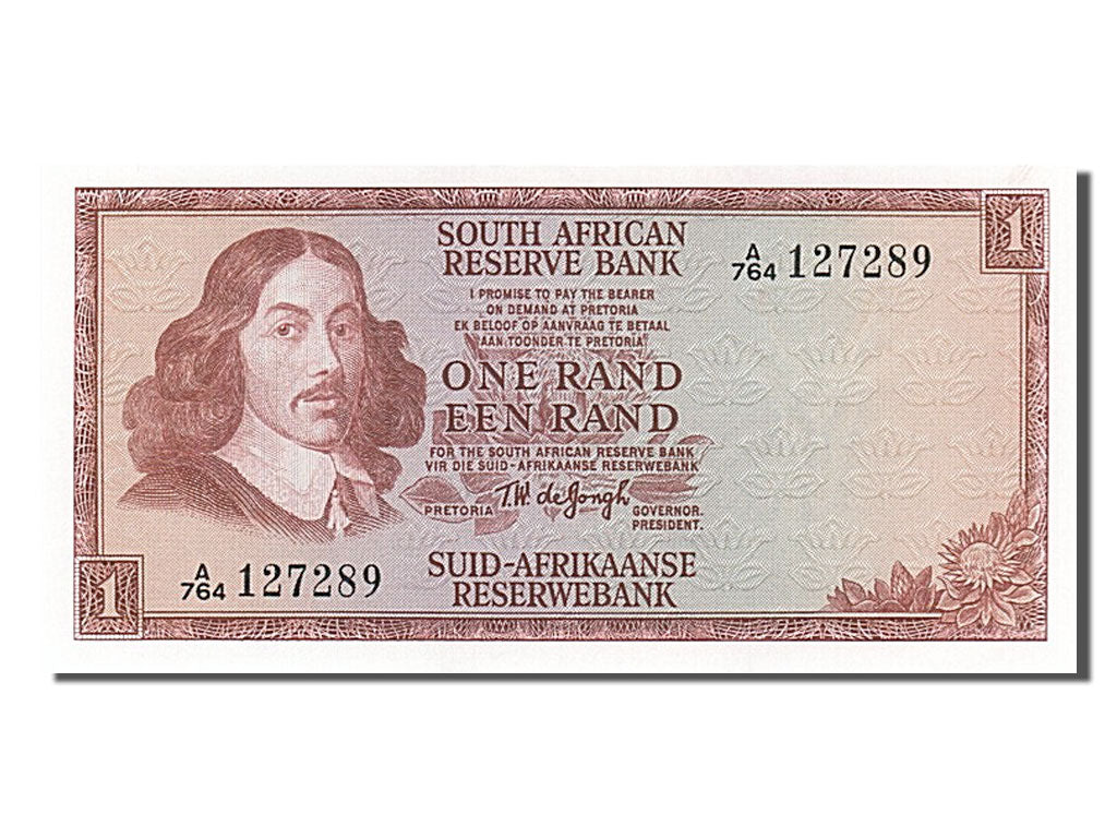 Banknote, South Africa, 1 Rand, 1967, UNC(65-70)