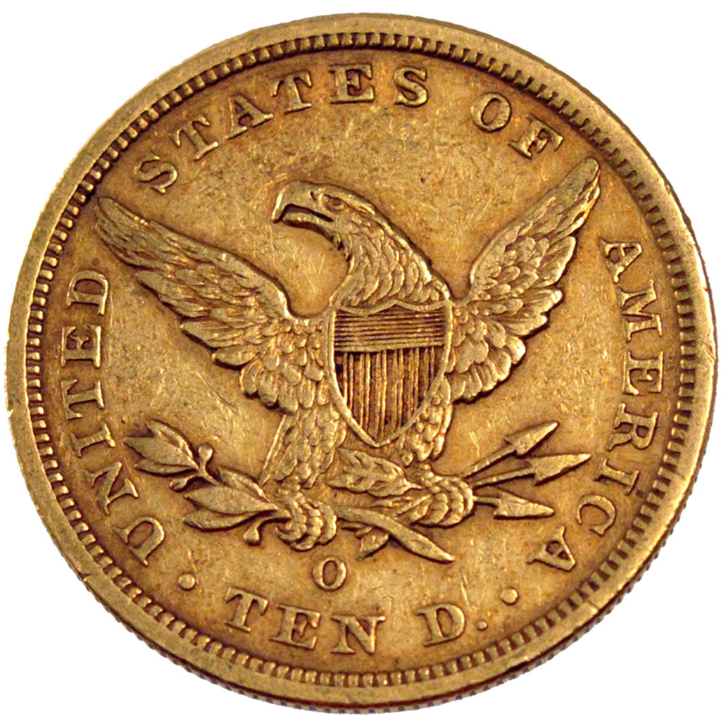UNITED STATES, Coronet Head, $10, Eagle, 1857, U.S. Mint, KM #66.2, EF(40-45),..