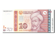 Banknote, Tajikistan, 10 Somoni, 1999, UNC(65-70)