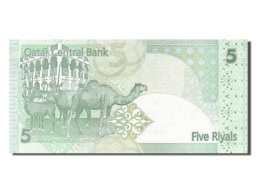 Biljet, Qatar, 5 Riyals, 2003, NIEUW