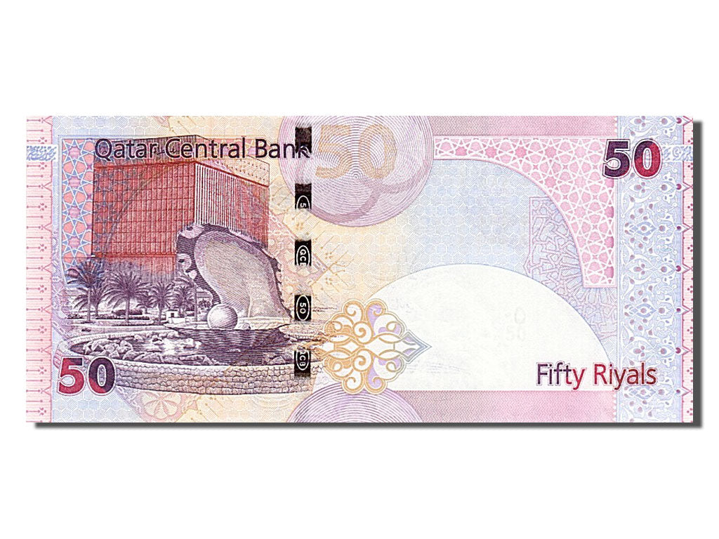 Geldschein, Qatar, 50 Riyals, 2003, KM:23, UNZ