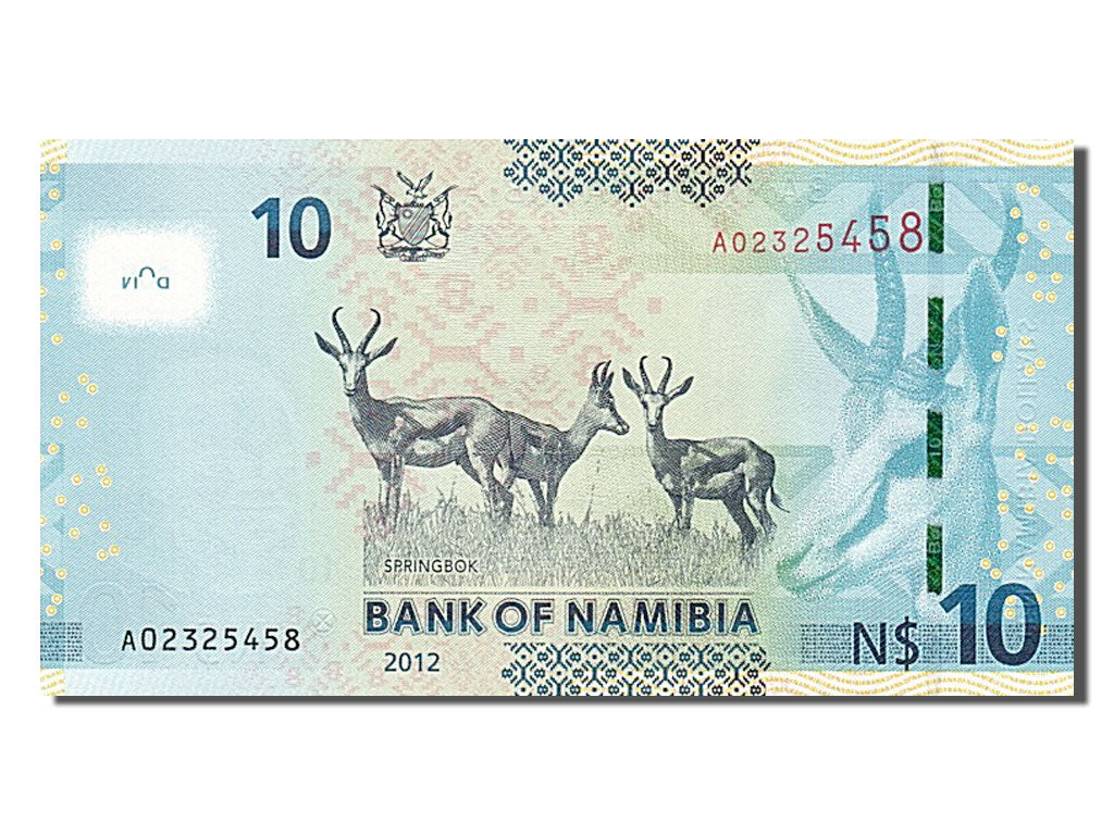 Namibie, 10 Namibia Dollars, type Sam Nujoma