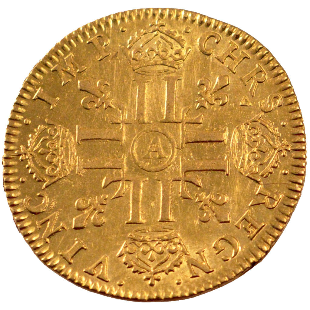 Moneta, Francia, Louis XIV, Louis d'or à la mèche longue, Louis d'Or, 1651