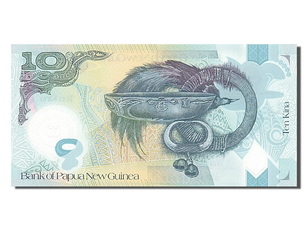 Papua New Guinea, 10 Kina, 2010, KM #40, UNC(65-70), BC 10150189