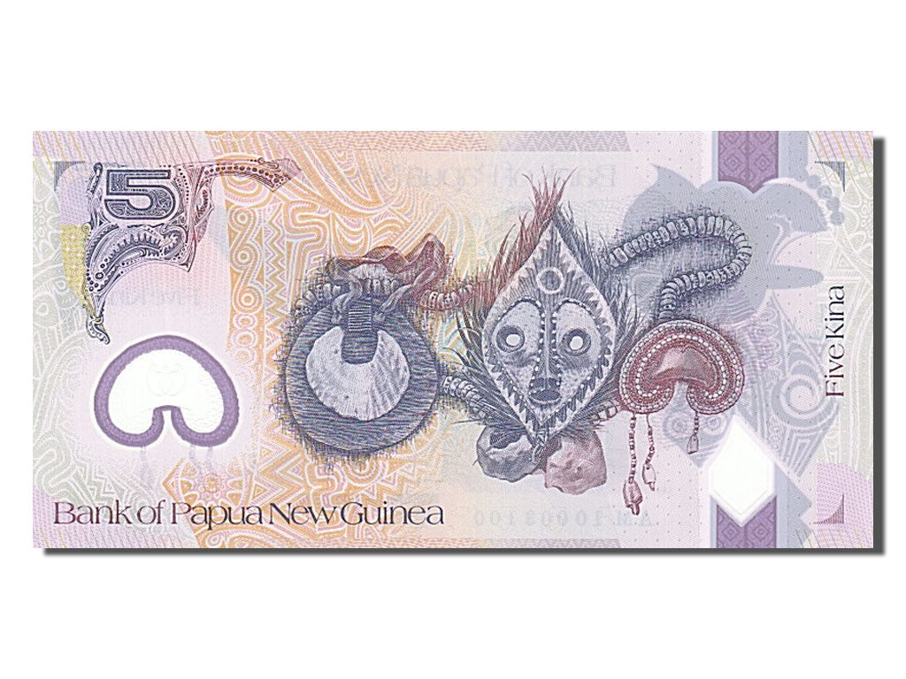 Papua New Guinea, 5 Kina, 2010, KM #39, UNC(65-70), AM 10003100